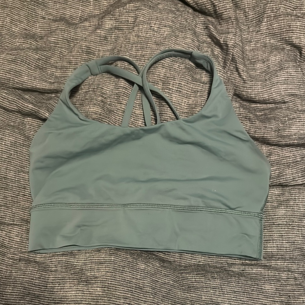 Women's Strappy Sports Bra in Teal